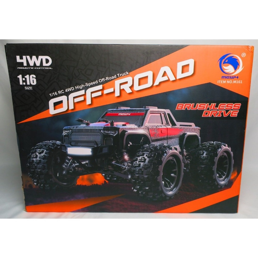 MEW4 M161 RC Truck 1/16 4WD High Speed Brushless Off-Road Monster Truck
